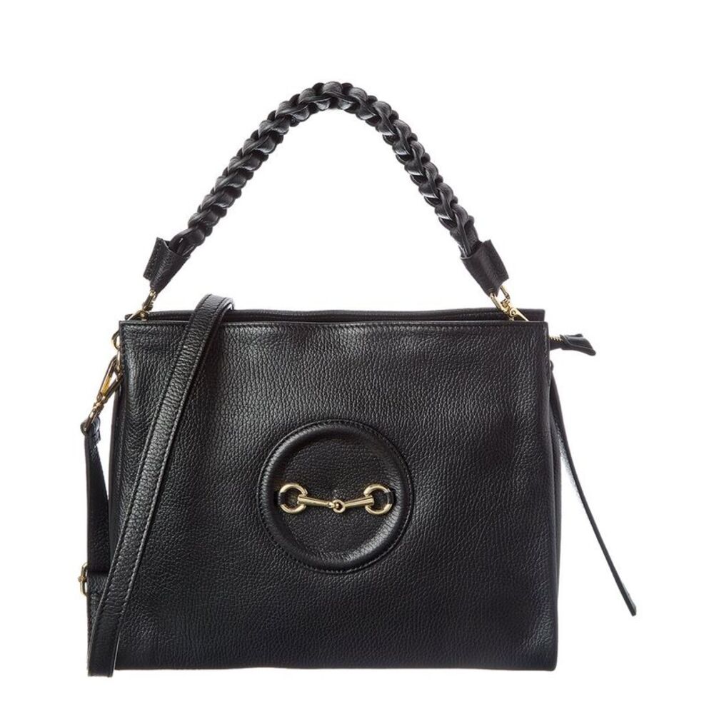 Isabella Rossetti Calista Leather Handbag, Black